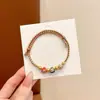 Pulseira de Alta Qualidade Estilo Zongzi 2026 Nova para o Festival do Barco-Dragão, Pulseira de Fio Colorido Estilo Xizang com Pingente de Paz, Corda de Mão Estilo Étnico