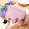 Carteira Pequena com Franjas Estilo Japonês e Coreano 2026 para Mulheres, Porta-Moedas Pequeno Fofo com Zíper de Gato, Mini Bolsa Pequena Porta-Cartões