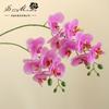 Flor falsa 3D filme de impressão garfo duplo 12 flor sentir Phalaenopsis flor artificial fabricantes de plantas artificiais planta verde flor falsa