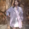 Chá Verde Limão Design de Primavera 2026 Cordão Slimming Trench Coat de Comprimento Médio Roupa Exterior Temperamento Feminino Top Slimming