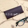Atacado do fabricante capa de óculos simples feita à mão em couro para homens, mulheres e estudantes com miopia, impressão de logotipo gratuita, portátil
