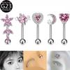Nuevos Tachuelas para Cejas y Cartílago de Oreja de Titanio F136, Tachuelas para Cejas y Cartílago de Oreja de Material G23, Joyería para Piercings, Venta al Por Mayor Transfronteriza
