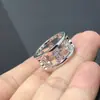 Anillo de Calabaza Kirin con Diamantes Completos Versión de Alta Gama Chapado en Oro Rosa de 18K Anillo de Banda Ancha Lujo Ligero Anillos de Pareja de Alta Gama Estilo Nicho Ins