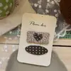 Nuevo Estilo Coreano Otoño e Invierno Lunares Oso Dulce Tela Pasador para el Cabello Niños Hecho a Mano Lado Roto Flequillo Pasador Accesorios para el Cabello para Mujeres