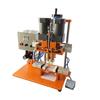Máquina de tampar semiautomática, tampa plástica, cosméticos, vários tipos de roscas, parafusadeira semiautomática, pequena máquina de tampar de mesa