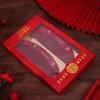 Peines de Boda Suministros de Boda Rojo Novia Festivo Madera Mango Largo Peine Recto Juego de Dos Piezas Peines de Madera
