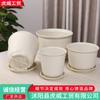 Maceta de cerámica de imitación, maceta de plástico de resina espesada, maceta creativa para balcón, maceta grande con rábano verde suculento, venta al por mayor de fábrica
