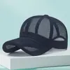 Chapéu de Verão com Aba Recortada e Malha Respirável Chapéu de Sol Bordado com Logo Personalizado Chapéu de Sol para Viagem ao Ar Livre Proteção Solar Boné com Aba