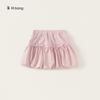 Roupa Infantil Yubao Verão Vestido Florido de Coque para Menininha Doce Laço Saia Curta Cor Sólida Saia de Verão para Bebê