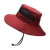 Novo chapéu de pescador respirável de malha de verão, chapéu masculino para montanhismo ao ar livre, chapéu de sol de aba grande feminino, chapéu Bennie