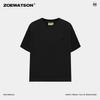 Camiseta de Manga Curta Zoewatson Verão Sorona Fresca Proteção Solar Secagem Rápida Gola Redonda Cor Sólida Peça de Roupa para Usar por Dentro e por Fora