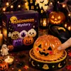Bestseller transfronterizo fantasma de Halloween squishy maltosa apretable juguete para aliviar el estrés en stock, agarre y caja de regalo descompresora
