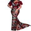 1 Pieza Vestido Étnico Africano para Mujer Vestido Largo Algodón Ankara Vestido Largo WY7965