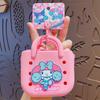 Llavero de Cámara de Proyección Sanrio Genuino Lindo Dibujo Animado Pareja Colgante para Mochila Escolar Llavero de Coche Regalo Venta al Mayoreo