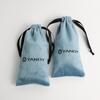 Bolsa de Embalaje con Cordón para Joyería Personalizada, Bolsa de Almacenamiento con Cremallera y Cordón de Terciopelo a Prueba de Polvo para Cepillo de Dientes Eléctrico, Caja de Regalo Serigrafiada