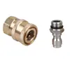 Venta al por mayor del fabricante boquilla de espuma de 1/4 conector rápido M14*1.5 pistola de agua de alta presión enchufe rápido conector de unión de cobre puro