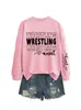 Sudadera Casual Cómoda para Mujer con Estampado de Brazo de Tía Luchadora Mi Amazon Ebay Sitio Independiente