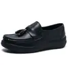 Mocasín con Lazo Zapatos de Enfermera Suela Gruesa Suela Suave Cómodos Ligeros Zapatos Médicos Blancos Todas las Estaciones Blancos En Stock Al Por Mayor