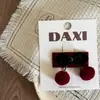 Pinza para el pelo de terciopelo color vino cereza con lazo de amor para niños, pinza lateral, pinza para flequillo