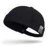 Etiqueta de tela de moda de primavera Sombrero de piso sin pompón para hombre y mujer Sombrero distintivo de calle tipo melón Estilo coreano Simple casual Sombrero Tang