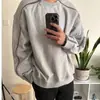 Sudadera con cremallera y cuello redondo para hombre, consciente del diseño, marca de tendencia americana, nuevo estilo primavera y otoño, fresca, top tipo chaqueta con costuras de contraste, moderno
