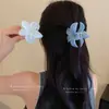 Pinza Floración Doble Cara de Acrílico Estilo Coreano Fresco y Medio Atado Pinza de Tiburón Elegante Versátil Accesorios para el Cabello para Mujeres