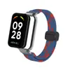 Adequado para Pulseira de Relógio Redmi Band 2 Fivela Magnética Nylon Trançado Elástico Universal Miband 8Active