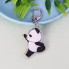 Llavero de Panda de Dibujos Animados Colgante Acrílico Regalo de Vacaciones para Estudiantes Decoración Llavero Lindo Regalo