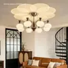 Luminária de sala de estar vintage estilo francês, lustre de caqui, novo modelo 2026, luminária de teto de designer retrô para hall, iluminação de alta qualidade ultra brilhante
