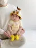 Body de Bebê Estilo Verão Fino Macacão Falso de Duas Peças para Bebê Macacãozinho Manga Curta Roupas de Engatinhar Super Fofo Roupas de Verão