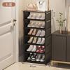 Sapateira simples porta doméstica grande capacidade econômica caixa de sapatos dormitório interior multi-camada armário de armazenamento artefato