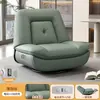 Sillón sofá individual, sofá cápsula espacial, sofá reclinable eléctrico giratorio para sala de estar, mecedora multifuncional de cuero WY