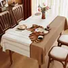 Toalha de Mesa Retrô Impermeável e à Prova de Óleo Sem Lavar 2026 Novo Estilo Toalha de Mesa de Luxo Leve Toalha de Mesa Retangular Desenho Animado