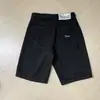 Pantalones Vaqueros Rectos de Moda para Exportación Transfronteriza, Shorts de Jeans Bordados de Marca de Moda, Algodón Puro Lavado, Corte Holgado