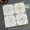 Azulejos Mosaico Completos de Porcelana Seleccionados Cuidadosamente Azulejos para Piso de Cocina y Baño Rejilla Azul-Verde Antideslizante Azulejos de Porcelana tipo Caliza para Fondo de Tienda