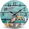 Relojes Transfronterizos Relojes de Madera Creativos Estilo Europeo Comercio Exterior Decoración de Sala de Estar Dormitorio Reloj de Pared Redondo