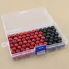 Caja vacía de PP con cierre, para guardar cuentas, joyería, coleteros, suministros para uñas, piezas pequeñas y papelería