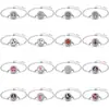 Pulsera de acero titanio con incrustaciones de diamantes calada tipo hilo de aromaterapia para difusión de aceites esenciales Pulsera con patrón de árbol de la vida europeo y americano venta al por mayor