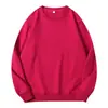 Moletom Unissex de Cor Lisa com Gola Redonda Estilo Primavera/Outono, Mangas Longas, Pulôver Estampado, Roupas de Trabalho, Uniformes de Turma, Atacado
