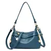 Bolso Cruzado para Mujer Transfronterizo Nuevo 2026, Bolso de Cuero Suave de Moda para Mujer, Gran Capacidad, Bolso de Hombro para Mujer de Mediana Edad con Múltiples Compartimentos