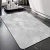 Alfombrilla de Suelo Estampada de Terciopelo Técnico Baño Retro Antideslizante Puerta de Inodoro Secado Rápido Sin Lavado Transfronterizo Gran Río