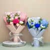 Ramo de Flores de Hilo Tejido a Mano, Flores Artificiales para el Día de la Madre, Cumpleaños, Temporada de Graduación, Ceremonia de Mayoría de Edad, Regalo Souvenir