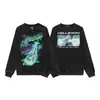 Moletom com capuz estampado retrô americano, marca moderna europeia e americana, estilo hip-hop urbano. Moletom básico unissex.