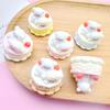 Pastel Tridimensional Nuevo Perro Padre-Hijo Accesorios de Resina Pegamento de Crema Adornos DIY Llavero Bolsa Sorpresa Material de Decoración