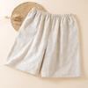 Novos Shorts de Sarja de Algodão e Linho, Shorts Casuais Estilo Casal, Estilo Fino de Verão, Adequados para Casa ou Trabalho, Shorts Emagrecedores