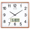 Reloj de Pared Grande Silencioso Estilo Nórdico Cuadrado con Calendario Reloj de Cuarzo Esfera Creativa Minimalista Moderno de Moda Reloj para el Hogar