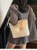 Bolsa de Ombro Tendência de Grande Capacidade Transfronteiriça 2025 Nova Leve Exquisita Casual de Ombro Único Bolsa Tote