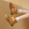 Zapatos de Caña Alta para Mujer con Forro de Felpa, Zapatos de Algodón Cálidos, Nuevos Tenis de Suela Gruesa Invierno 2026, Botas de Nieve Casuales para Mujer Ld7503