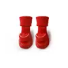 20 Zapatos y Calcetines Gruesos de Felpa para Bebé Otoño e Invierno, Calcetines Rojos de Año Nuevo Antideslizantes para Caminar en Casa, Calcetines para Bebé Recién Nacido