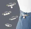 Accesorio de pin para ceñir la cintura para sujetar la ropa, herramienta reductora de cintura, broche anti-exposición, pin para pantalones de mujer